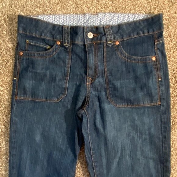 Faded Glory Cuffed Cotton Denim Capri Women Jeans Size 8 - Picture 2 of 5